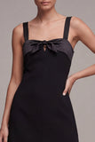 Black Bodycon Mini Dress with Keyhole
