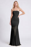 Mermaid Strapless Daffodil Maxi Dress