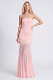Mermaid Strapless Daffodil Maxi Dress
