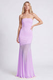 Mermaid Strapless Daffodil Maxi Dress