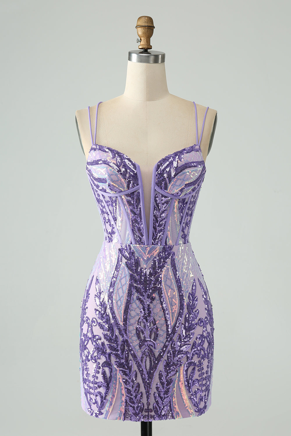 WEDTREND Women Sparkly Dark Purple Corset Graduation Dress with Sequins Spaghetti Straps Short Prom Dress Wedtrend UK WEDTREND Women Sparkly Dark Purple Corset Graduation Dress with Sequins Spaghetti Straps Short Prom Dress Wedtrend UK