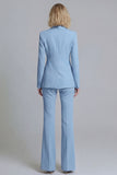 Shawl Lapel Green 2 Piece Classic Women Suits