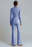 Kahki Peaked Lapel 2 Piece Single Breasted Women Suits