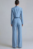 2 Piece Dark Green Peaked Lapel Women Suits