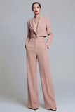 2 Piece Dark Green Peaked Lapel Women Suits