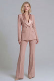 Shawl Lapel Green 2 Piece Classic Women Suits