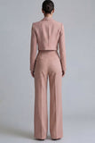 2 Piece Dark Green Peaked Lapel Women Suits