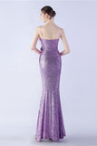 Black Sheath Sequin Formal Dress with Feather