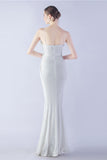 Black Sheath Sequin Formal Dress with Feather