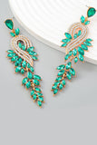 Earrings With Beadings and Rhinestones