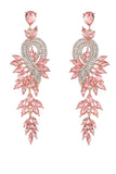 Earrings With Beadings and Rhinestones