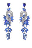 Earrings With Beadings and Rhinestones