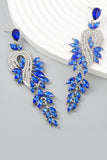 Earrings With Beadings and Rhinestones