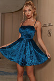 A-Line Spaghetti Strap Little Black Dress