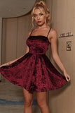A-Line Spaghetti Strap Little Black Dress