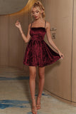 A-Line Spaghetti Strap Little Black Dress