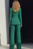 Pink Slim Fit Peaked Lapel 2 Piece Women Suits