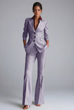 Kahki Peaked Lapel 2 Piece Single Breasted Women Suits