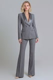 Shawl Lapel Green 2 Piece Classic Women Suits