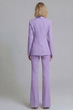 Shawl Lapel Green 2 Piece Classic Women Suits
