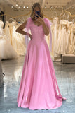 Pink Sparkly Corset Princess Prom Dress
