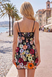 Bodycon Little Black Dress with 3D Flowers