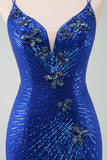 Glitter Tight Little Black Dress with Sequins Butterflies