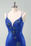 Glitter Tight Little Black Dress with Sequins Butterflies