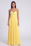 Colour-Block Pink and Orange Sweetheart Formal Dress