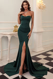 Black Mermaid Sweetheart Long Formal Dress