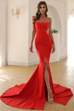 Black Mermaid Sweetheart Long Formal Dress