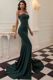 Black Mermaid Sweetheart Long Formal Dress